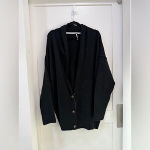 FREE PEOPLE Oversized Cardigan- Black (Size M)